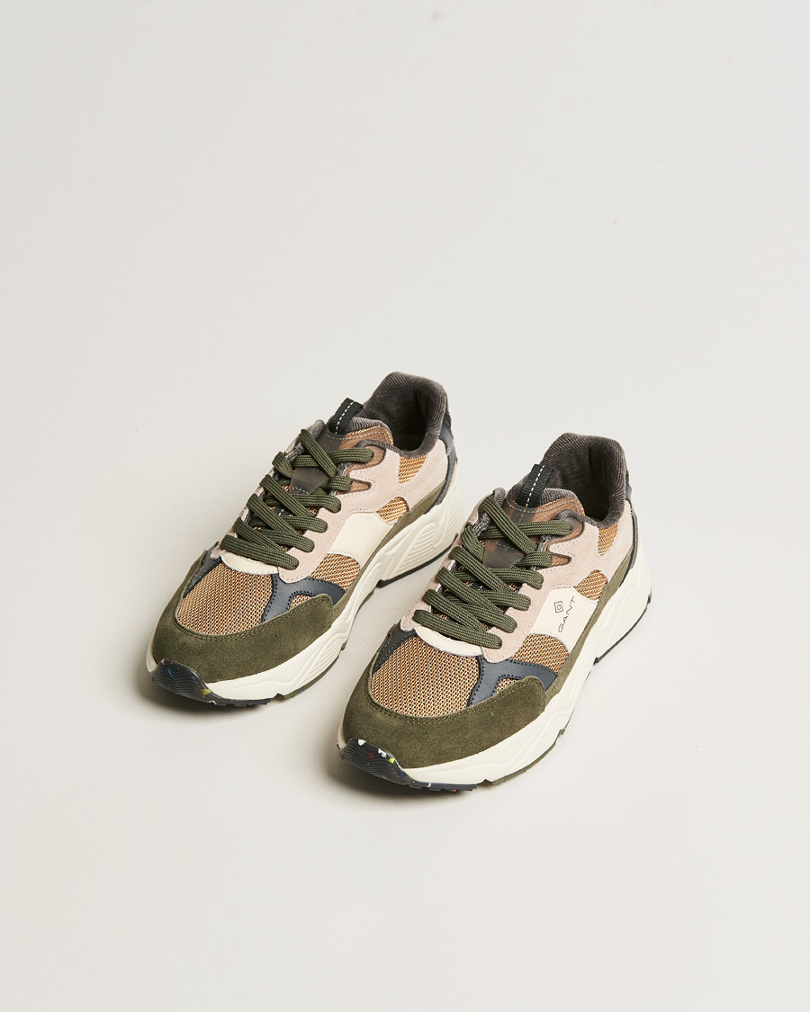 Homme | GANT Profellow Running Sneaker Olive Multi | GANT | Profellow Running Sneaker Olive Multi