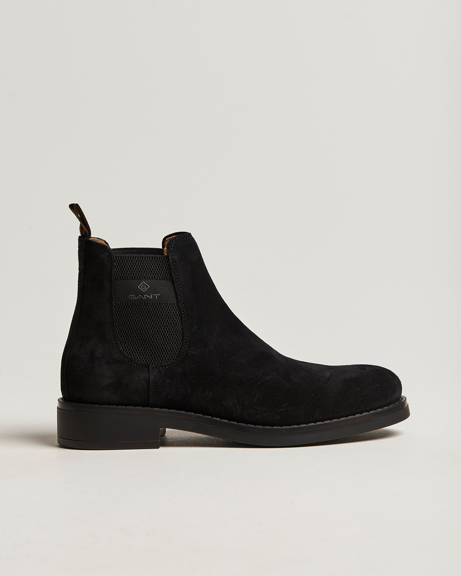 Homme | GANT Brookly Suede Chelsea Boot Black | GANT | Brookly Suede Chelsea Boot Black