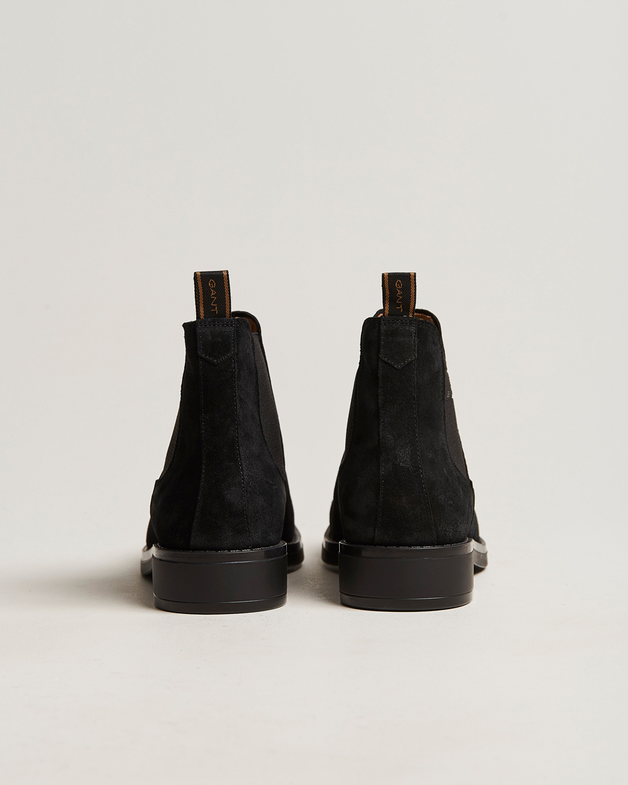 Homme | GANT Brookly Suede Chelsea Boot Black | GANT | Brookly Suede Chelsea Boot Black
