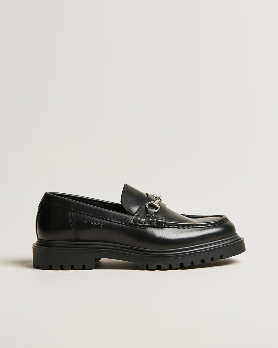 Heren | GANT Jackmote Leather Horsebit Loafer Black | GANT | Jackmote Leather Horsebit Loafer Black