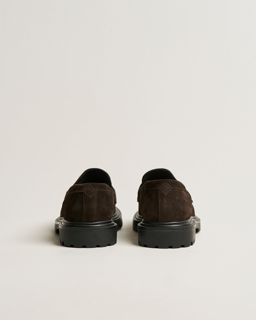 Heren | GANT Jackmote Suede Loafter Dark Brown | GANT | Jackmote Suede Loafter Dark Brown