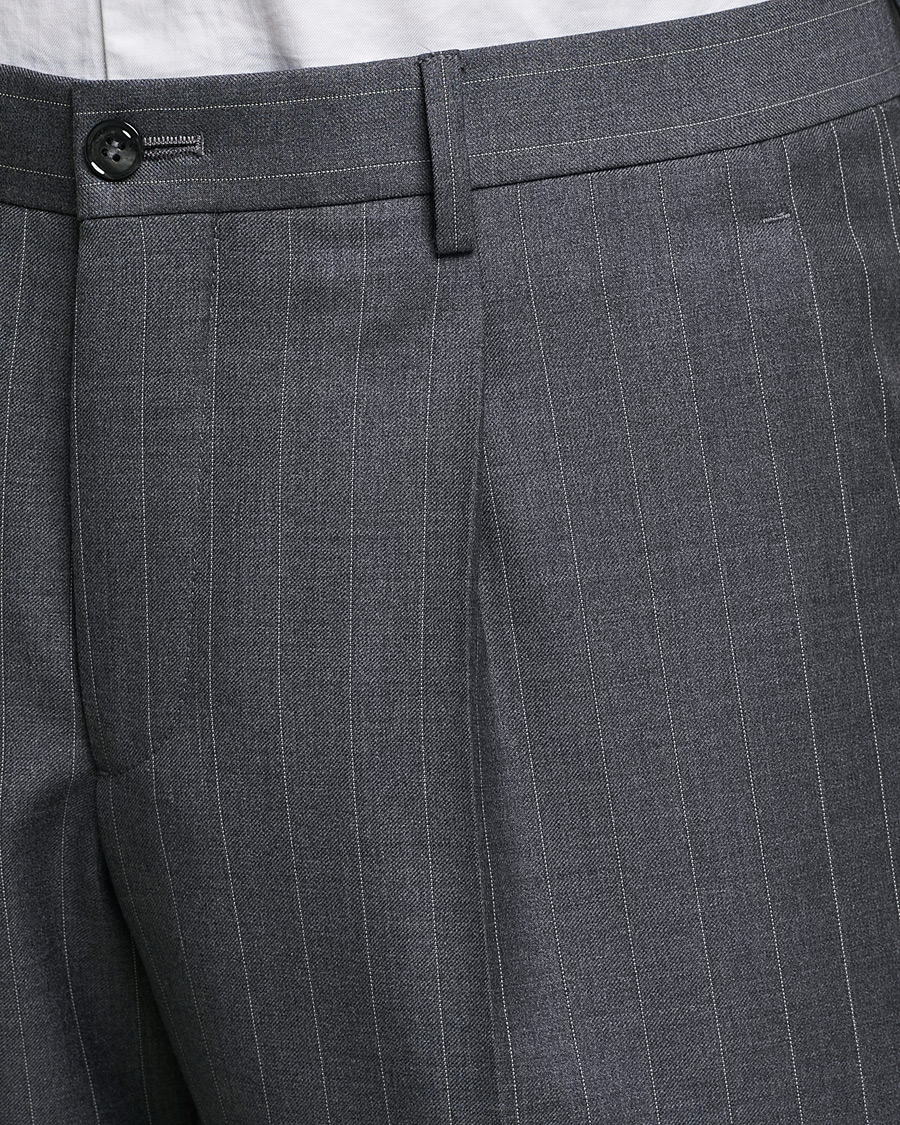Homme | Costumes | Giorgio Armani | Pinstripe Double Breasted Suit Grey