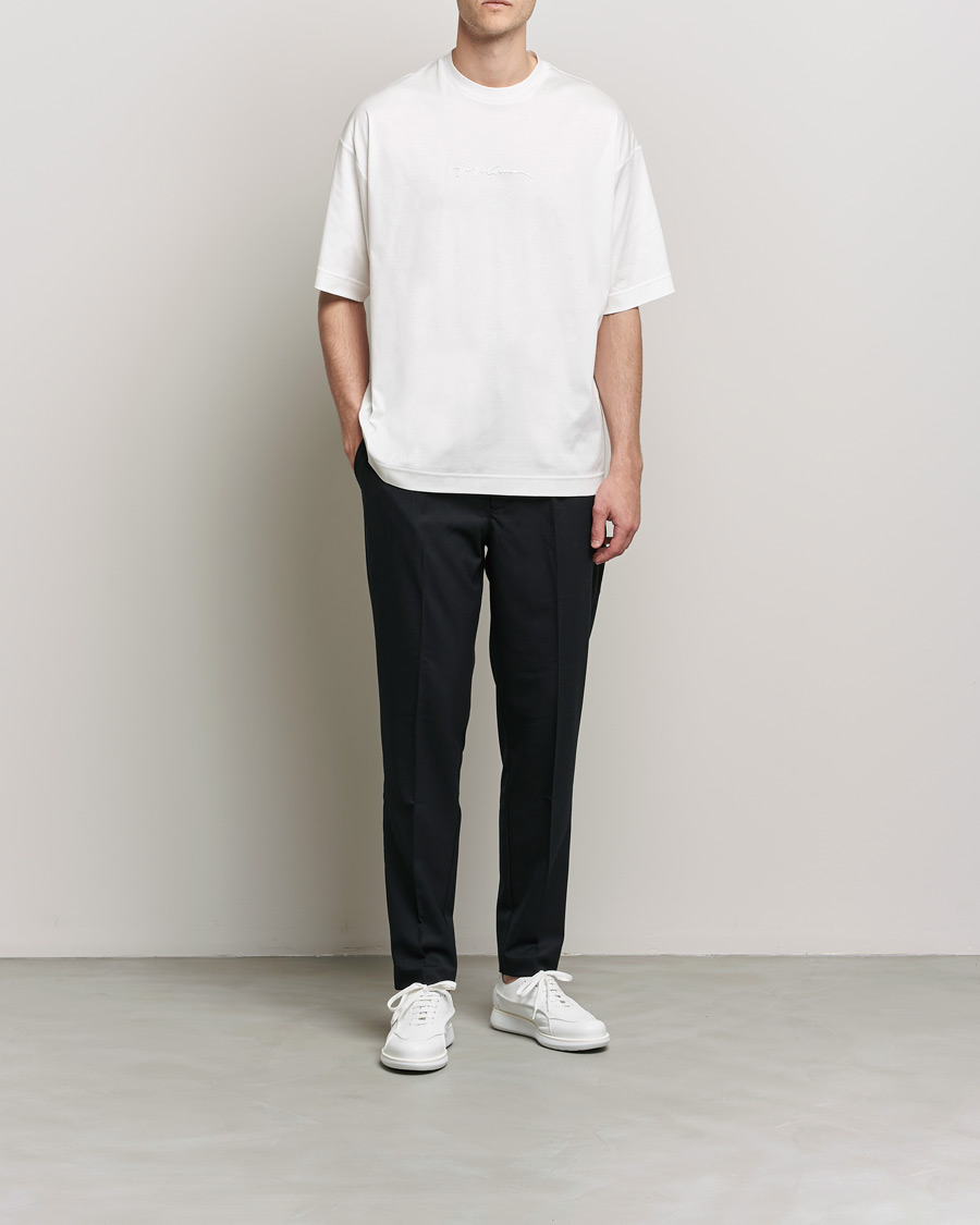 Homme | T-shirts | Giorgio Armani | Short Sleeve Signature T-Shirt White