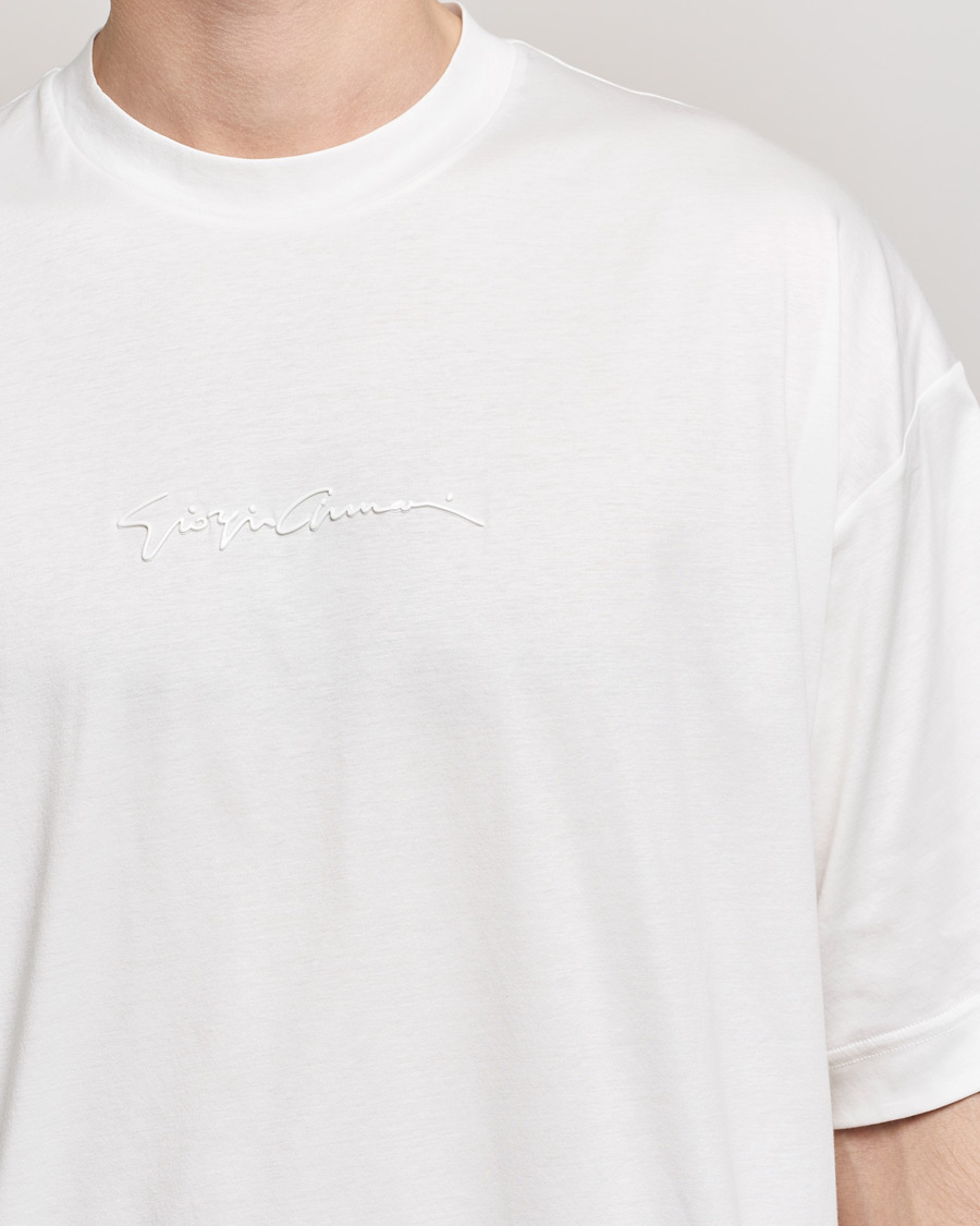 Homme | T-shirts | Giorgio Armani | Short Sleeve Signature T-Shirt White