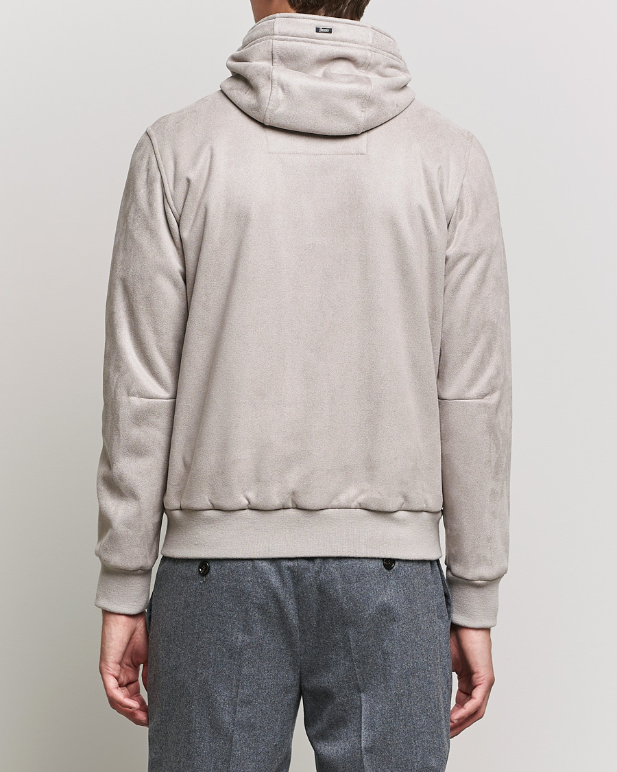 Homme | Manteaux Et Vestes | Herno | Faux Suede Jacket Light Grey