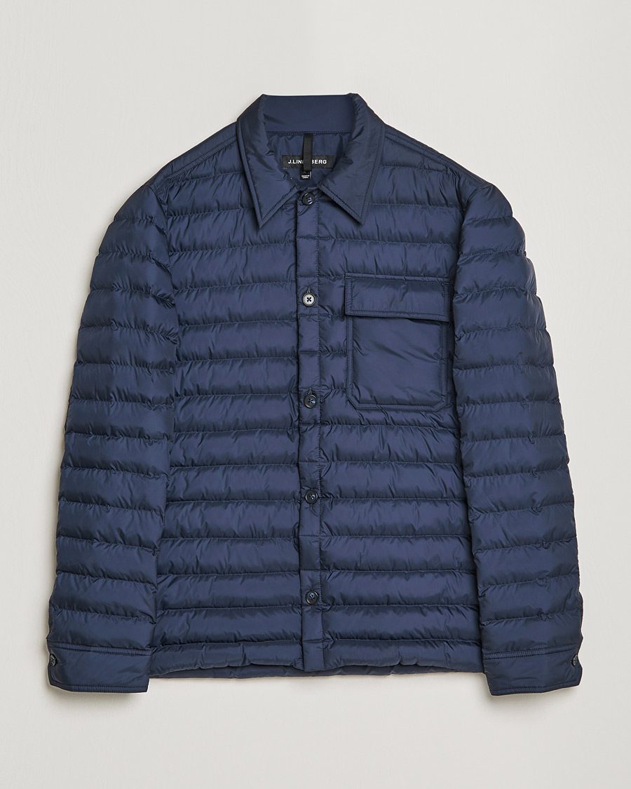 Homme | Chemises | J.Lindeberg | Gorman Quilted Overshirt Navy