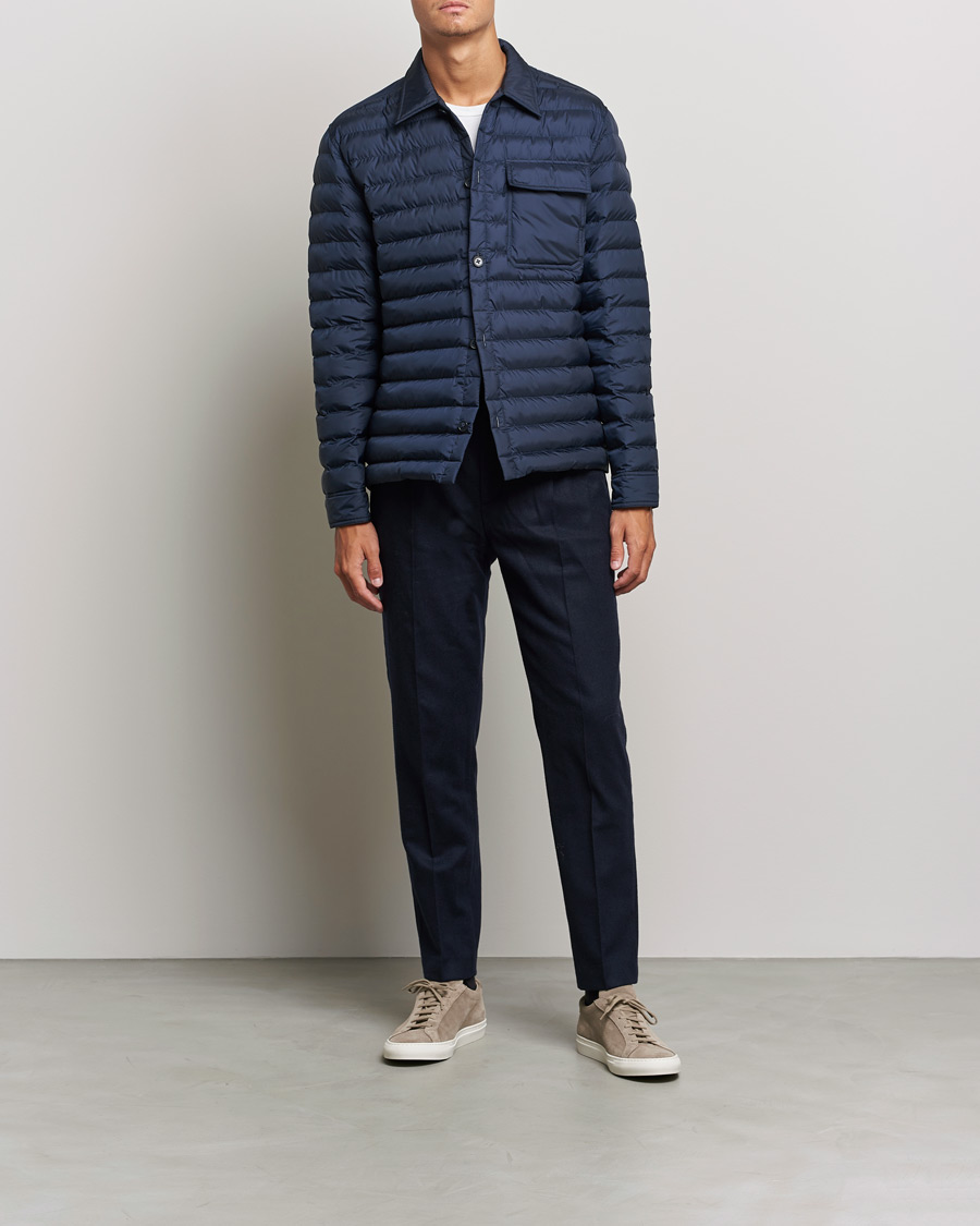 Homme | Chemises | J.Lindeberg | Gorman Quilted Overshirt Navy