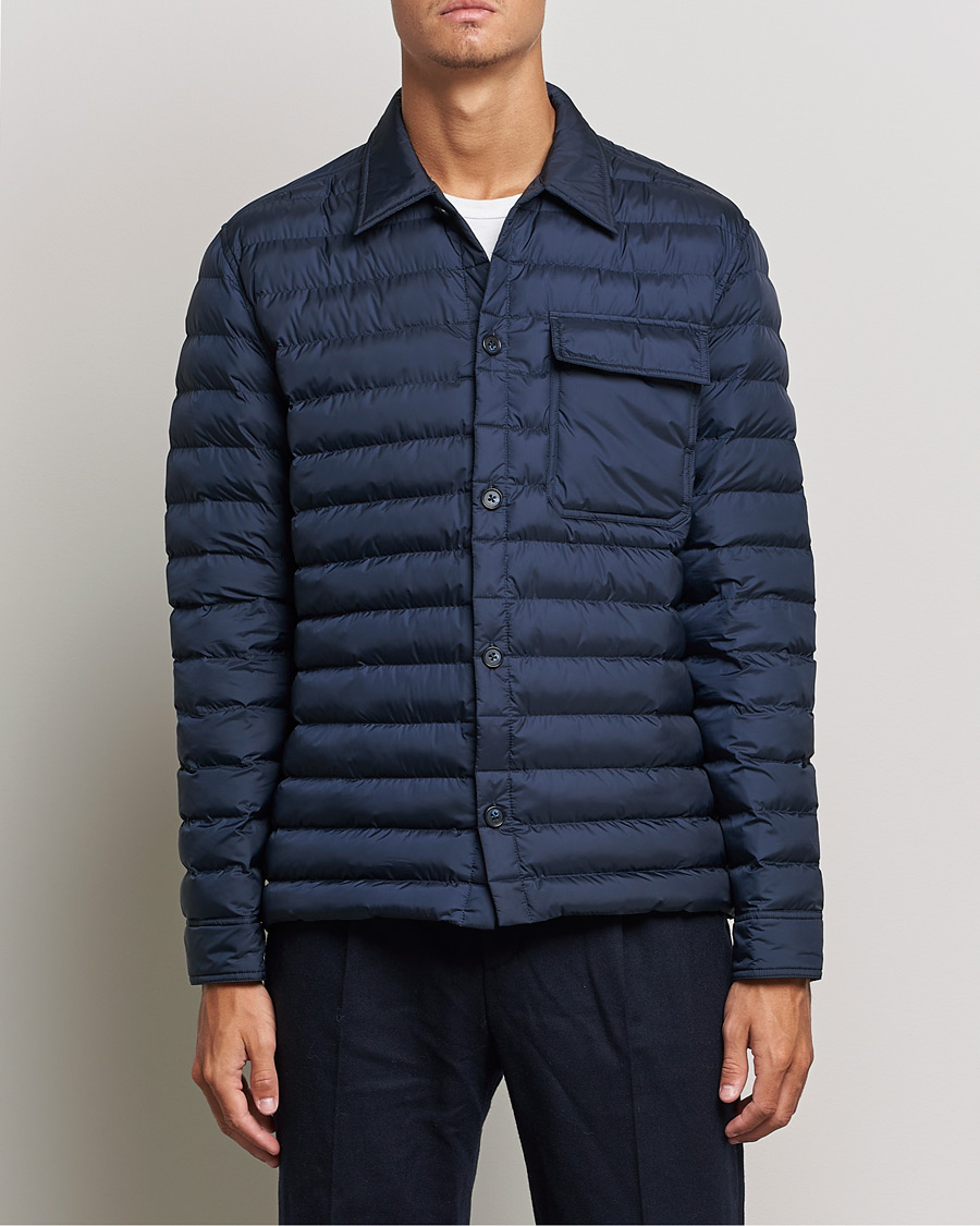 Homme | Chemises | J.Lindeberg | Gorman Quilted Overshirt Navy