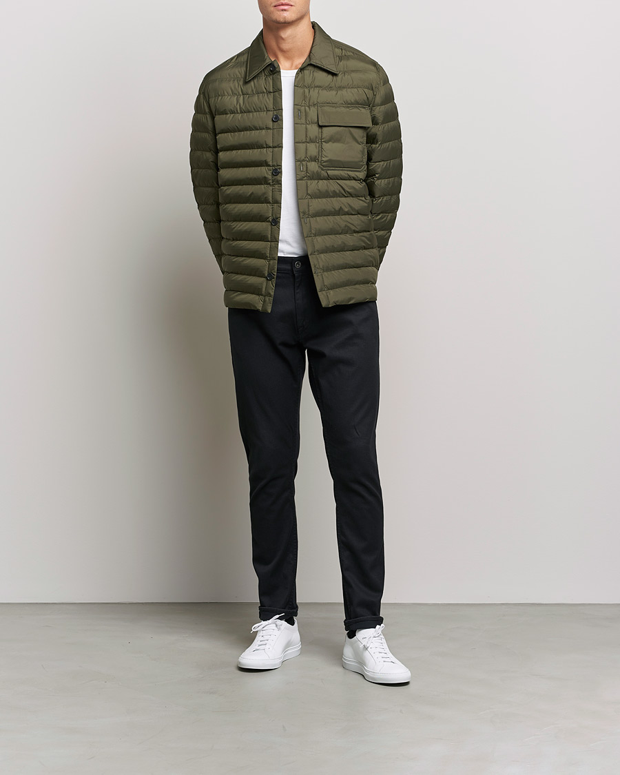 Homme | Chemises | J.Lindeberg | Gorman Quilted Overshirt Forest Green