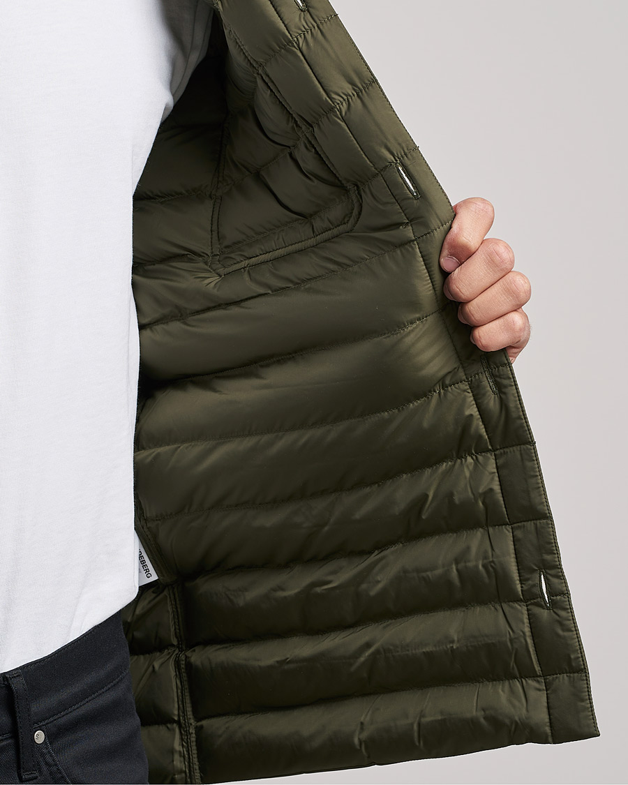 Homme | Chemises | J.Lindeberg | Gorman Quilted Overshirt Forest Green