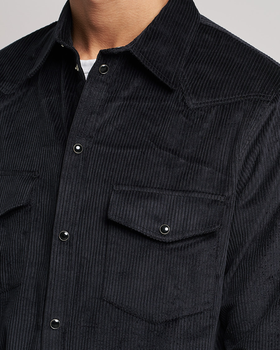 Heren | Overhemden | J.Lindeberg | Tarp Cord Western Overshirt Black