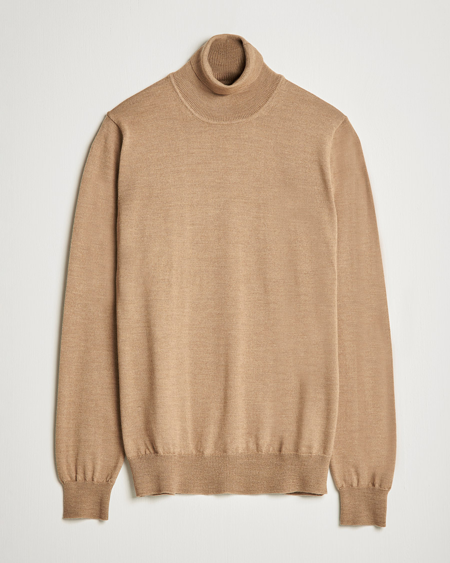 Homme | Pulls Et Tricots | J.Lindeberg | Lyd True Merino Polo Tiger Brown