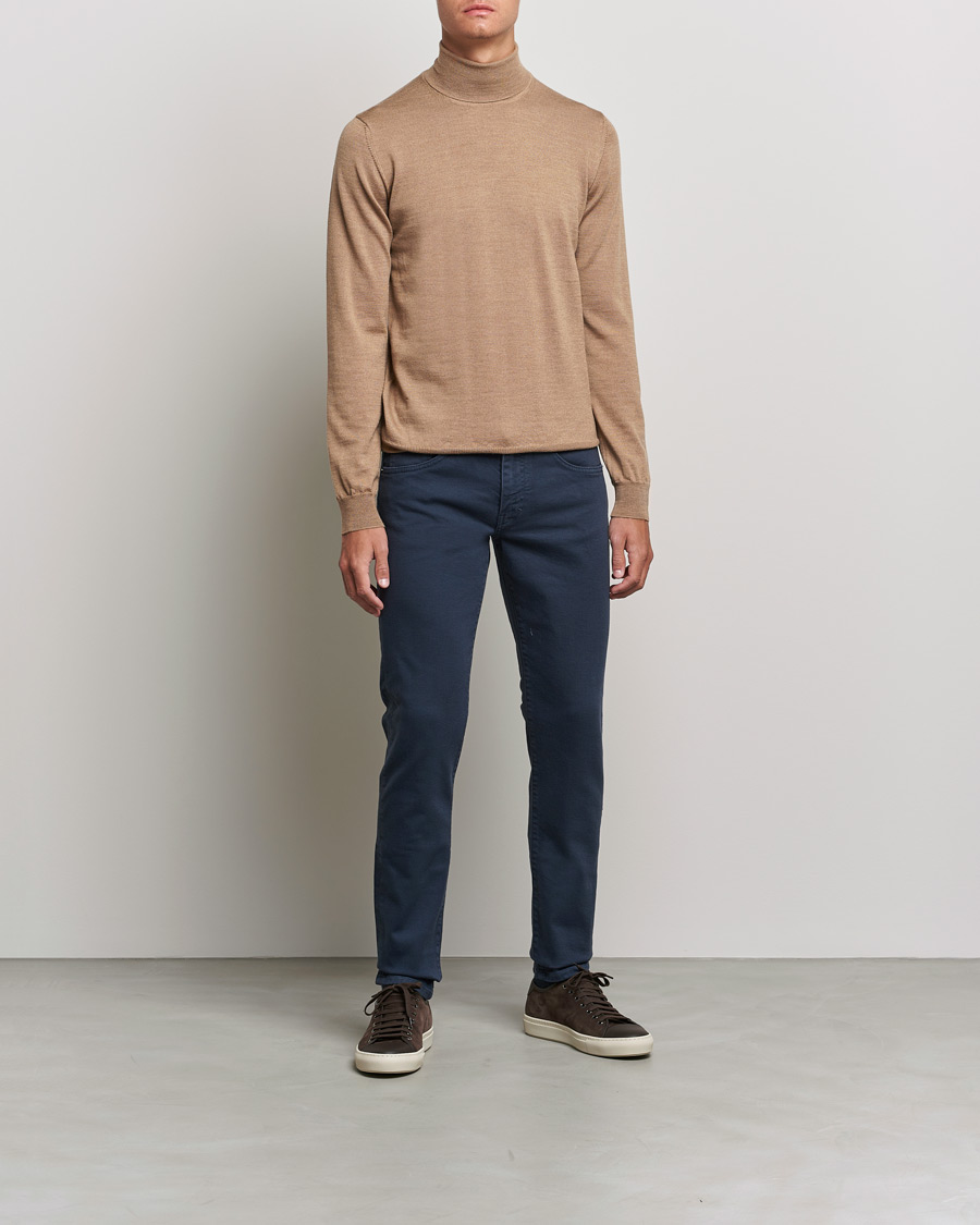 Homme | Pulls Et Tricots | J.Lindeberg | Lyd True Merino Polo Tiger Brown