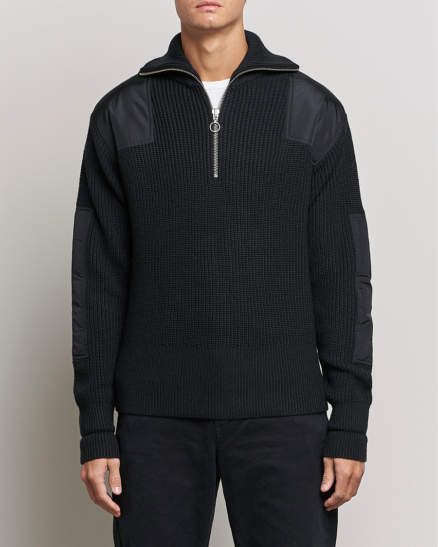 Homme | Pulls Et Tricots | J.Lindeberg | Ethan Chunky Half Zip Black