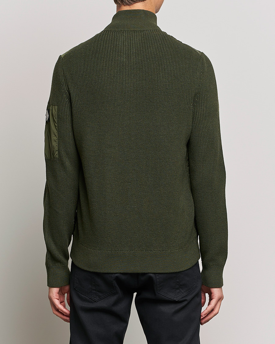 Homme | Pulls Et Tricots | J.Lindeberg | Beck Knitted Hybrid Jacket Forest Green