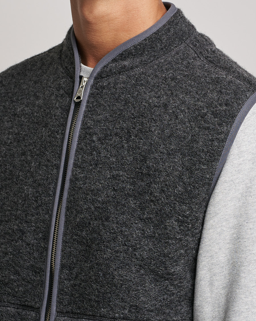 Homme | Pulls Et Tricots | J.Lindeberg | Duncan Wool Fleece Vest Grey Melange
