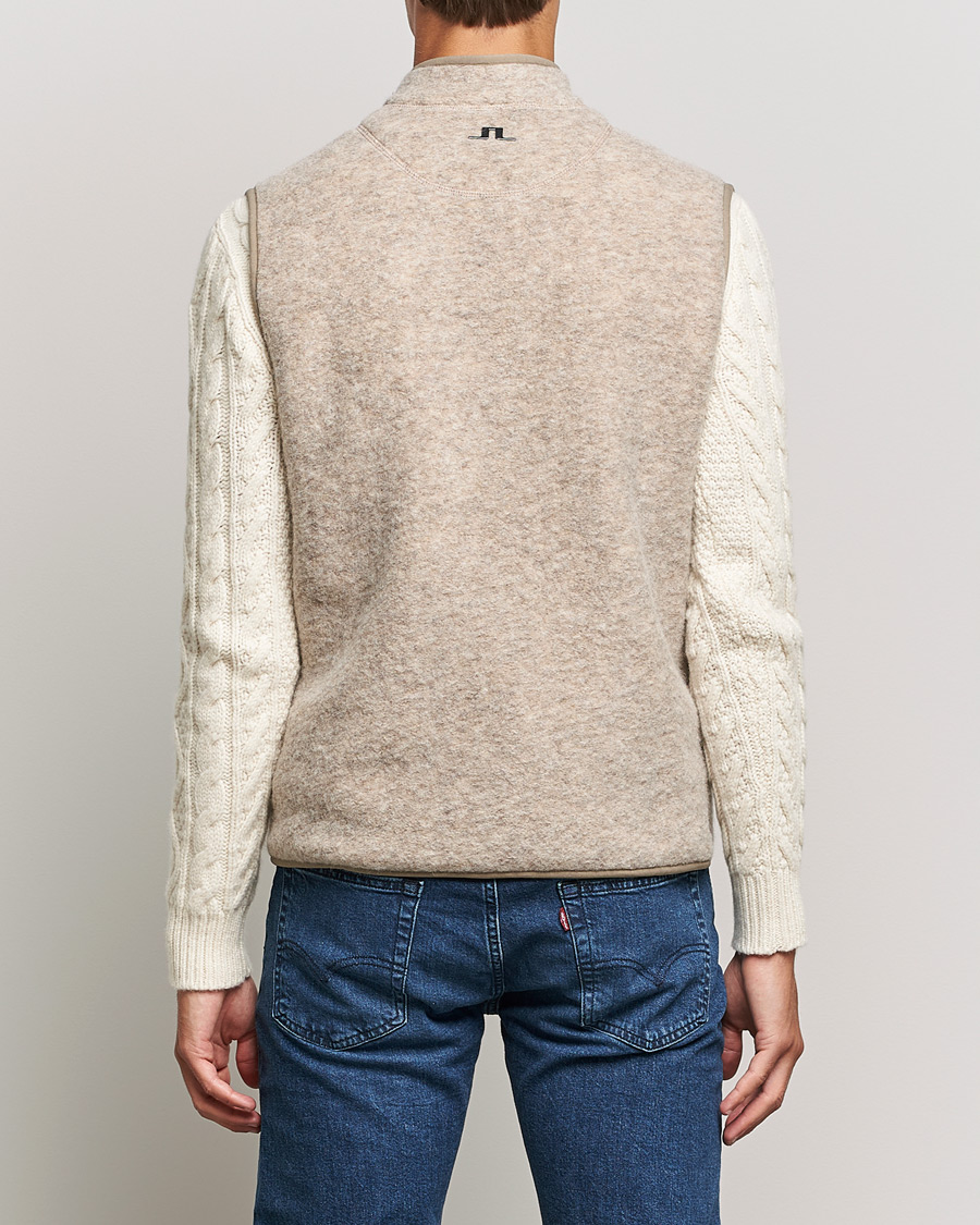 Homme | Pulls Et Tricots | J.Lindeberg | Duncan Wool Fleece Vest Tiger Brown