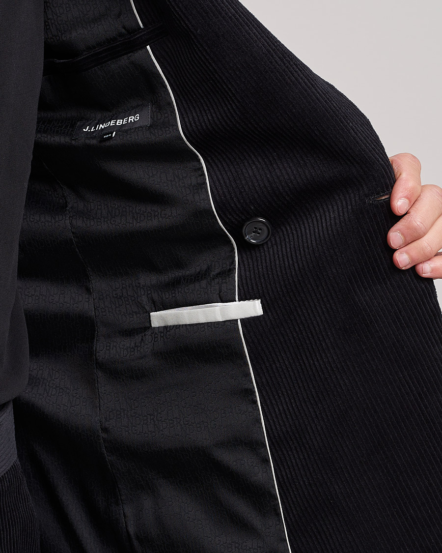 Heren | Blazers | J.Lindeberg | Dries Corduroy Blazer Black
