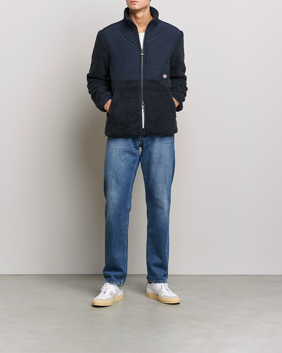 Homme | Pulls Et Tricots | Armor-lux | Sherpa Fleece Jacket Navy