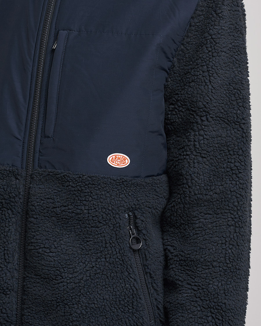 Homme | Pulls Et Tricots | Armor-lux | Sherpa Fleece Jacket Navy