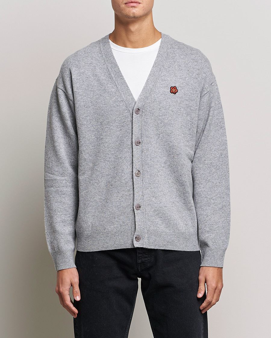 Homme | Pulls Et Tricots | KENZO | Wool Cardigan Misty Grey