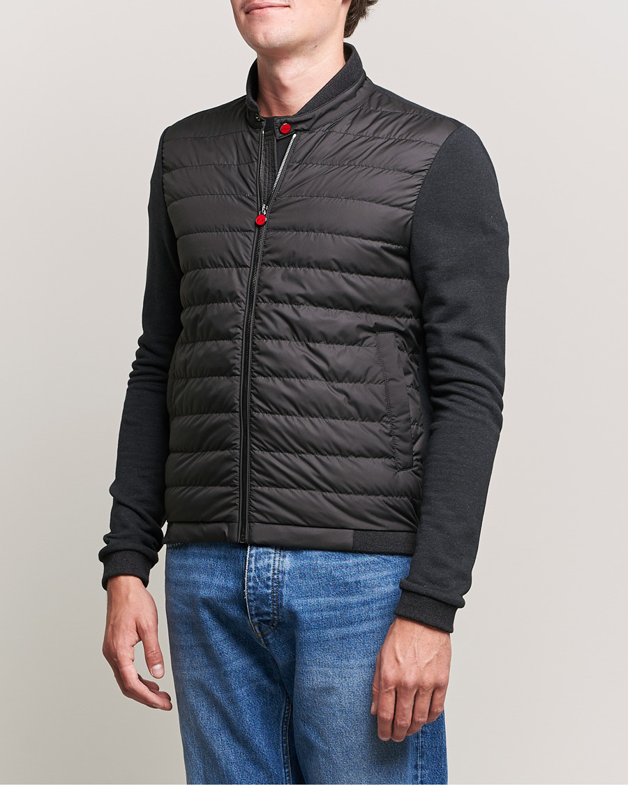 Homme | Manteaux Et Vestes | Kiton | Cotton/Cashmere Hybrid Jacket Charcoal