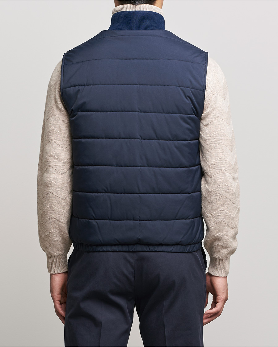 Homme | Manteaux Et Vestes | Kiton | Nylon Down Vest Navy