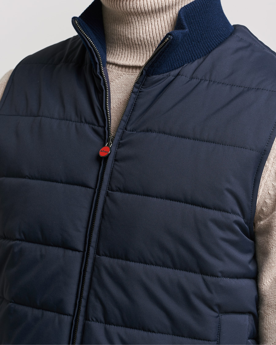 Homme | Manteaux Et Vestes | Kiton | Nylon Down Vest Navy