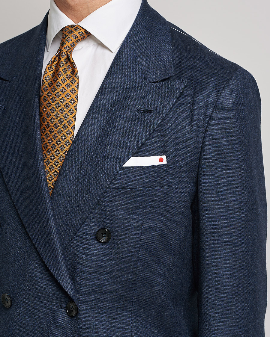 Heren | Blazers | Kiton | Wool/Cashmere Hopsack DB Blazer Navy