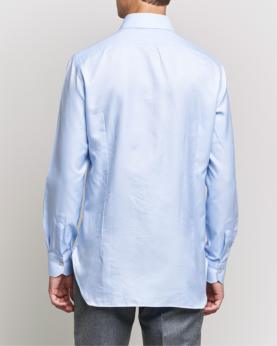 Homme | Chemises | Kiton | Slim Fit Royal Oxford Shirt Light Blue