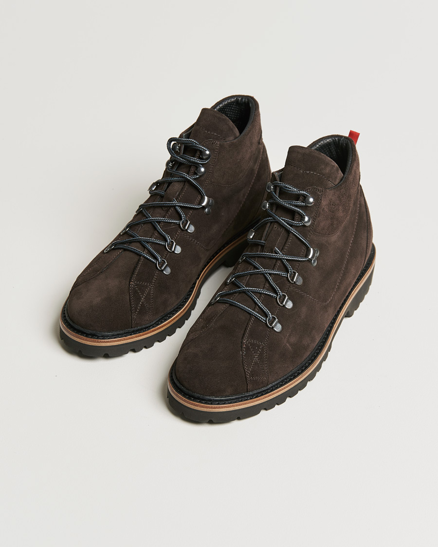 Homme | Kiton St Moritz Winter Boots Dark Brown Suede | Kiton | St Moritz Winter Boots Dark Brown Suede
