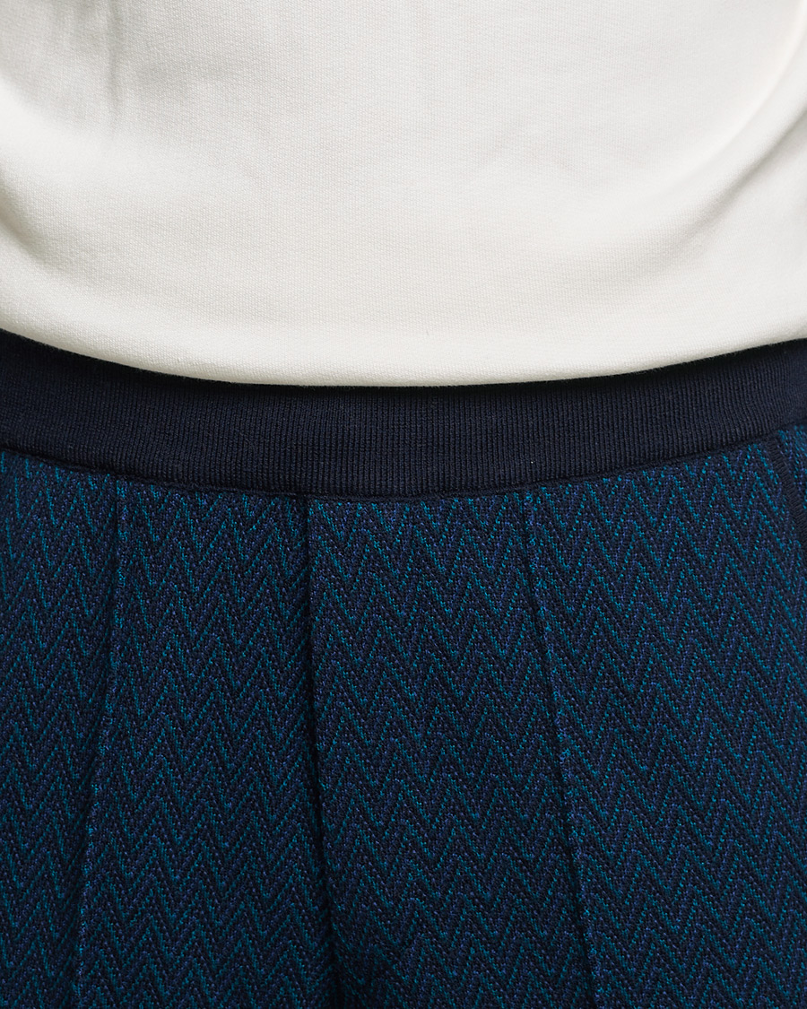 Heren | Broeken | Missoni | Zig Zag Knitted Trousers Navy
