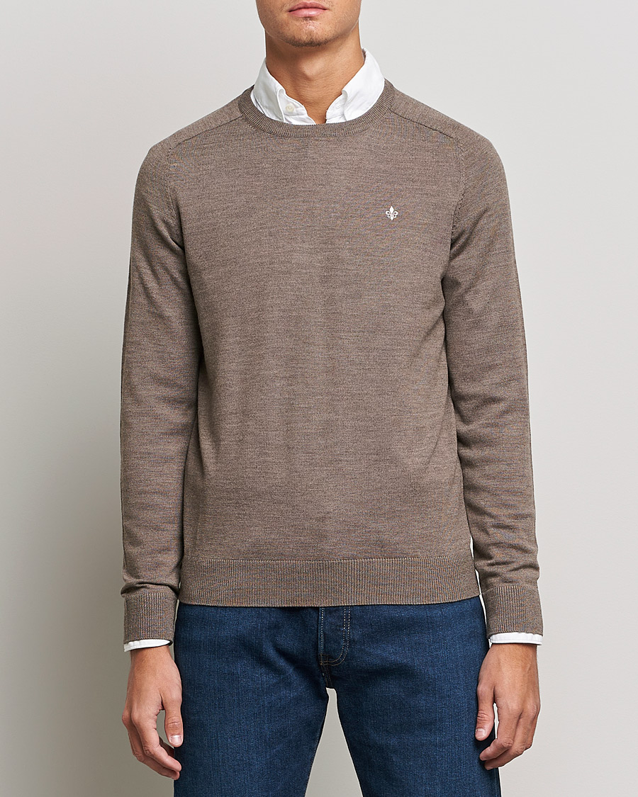 Homme | Pulls Et Tricots | Morris | Merino O-neck Brown