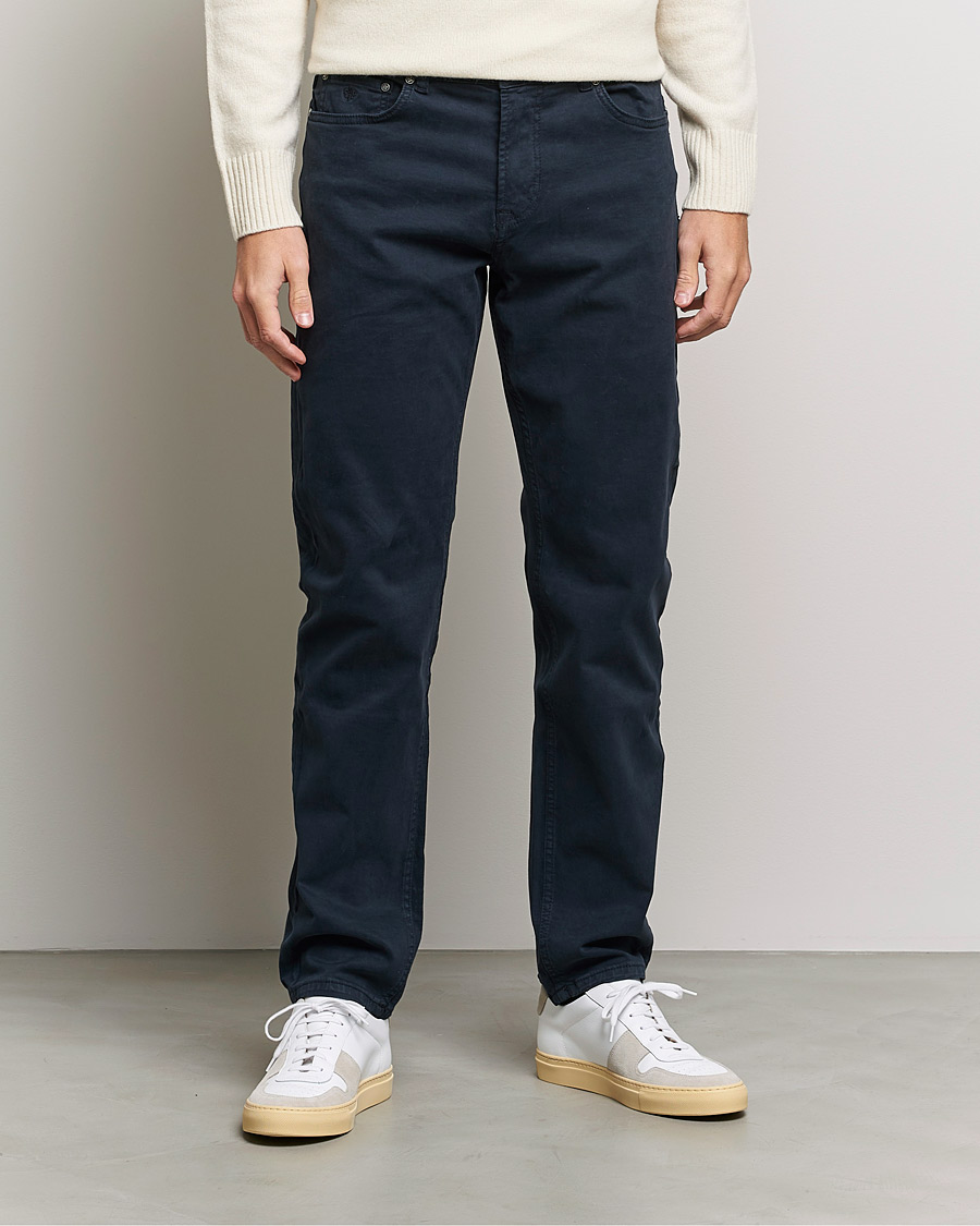 Homme | Pantalons | Morris | James Brushed Chinos Navy