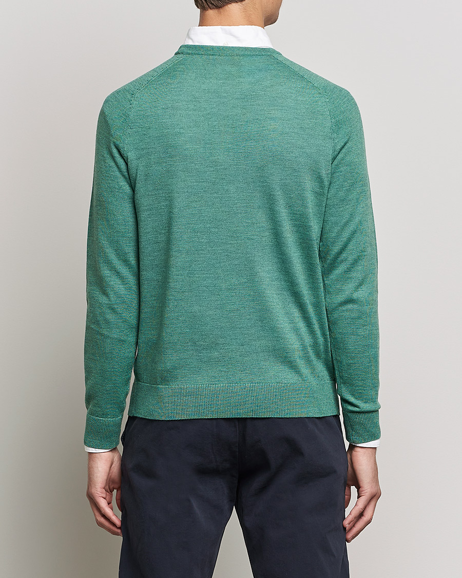 Homme | Pulls Et Tricots | Morris | Merino Crew Neck Pullover Mineral Green