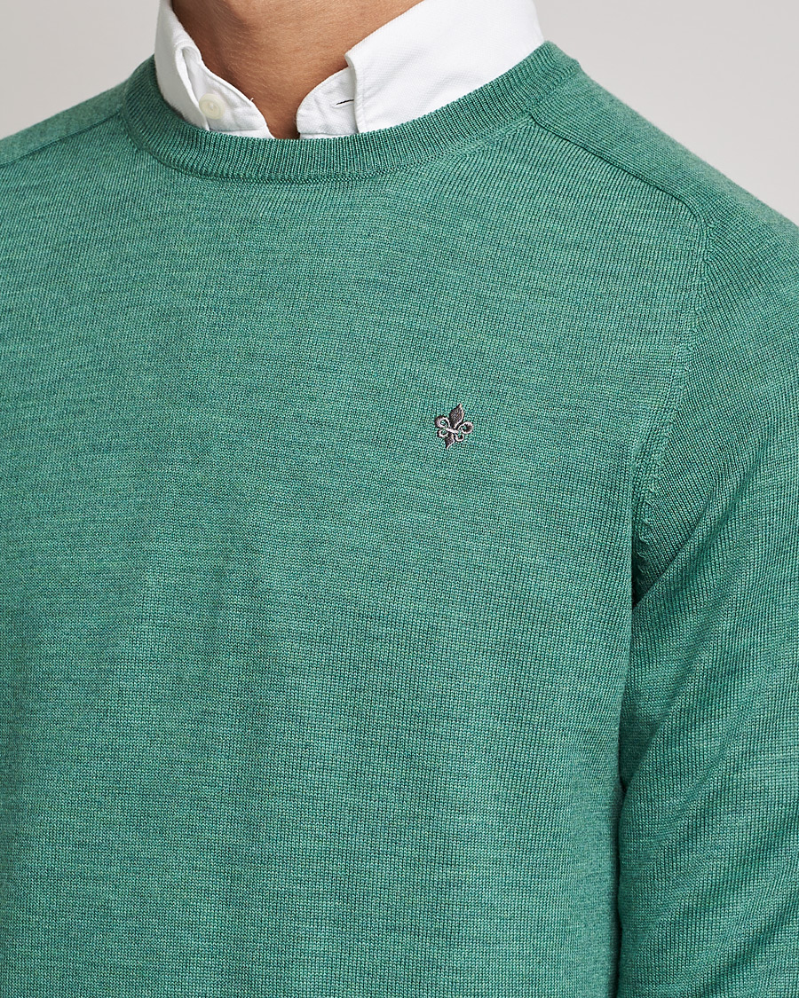 Homme | Pulls Et Tricots | Morris | Merino Crew Neck Pullover Mineral Green
