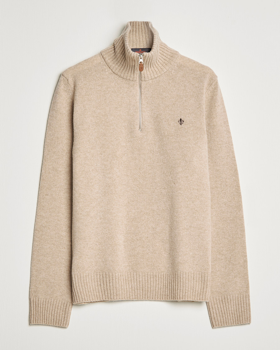 Homme | Pulls Et Tricots | Morris | Kieran Wool Half Zip Khaki
