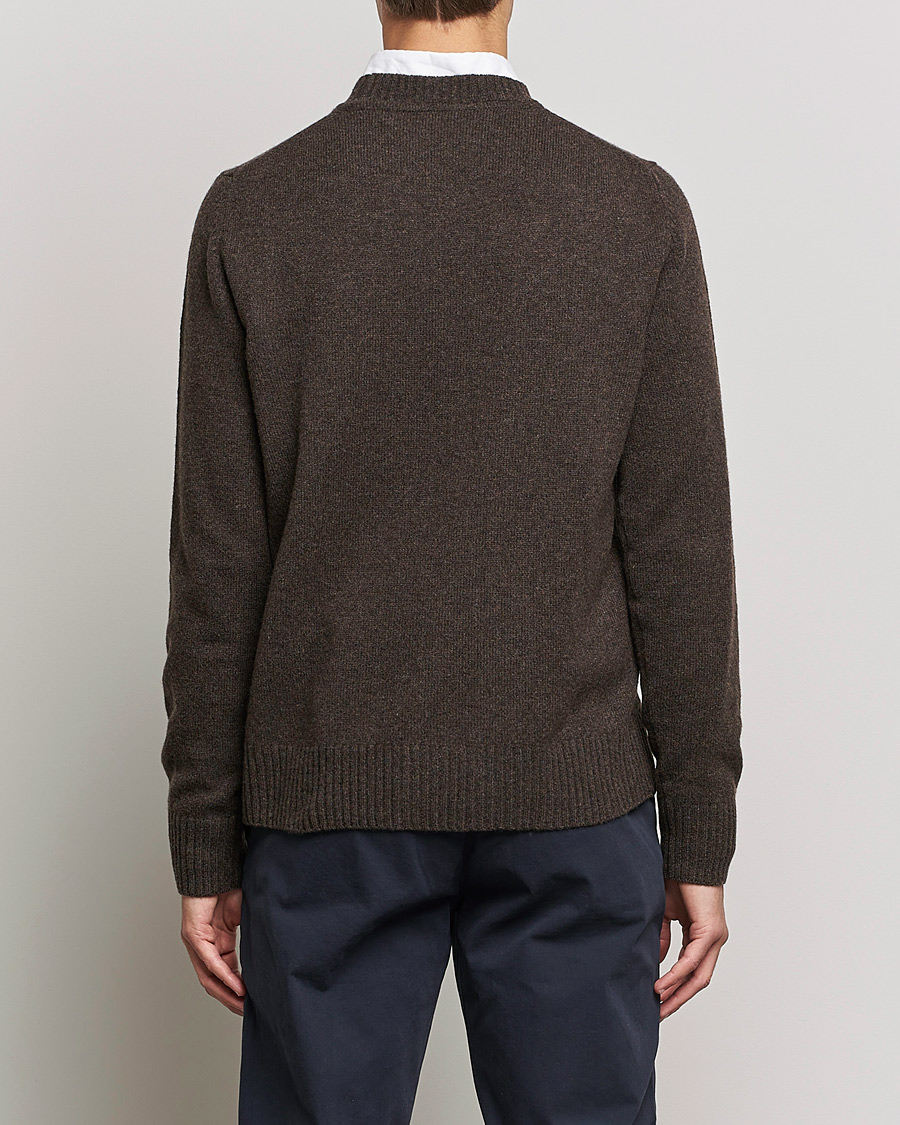 Homme | Pulls Et Tricots | Morris | Kieran Wool Crew Neck Brown