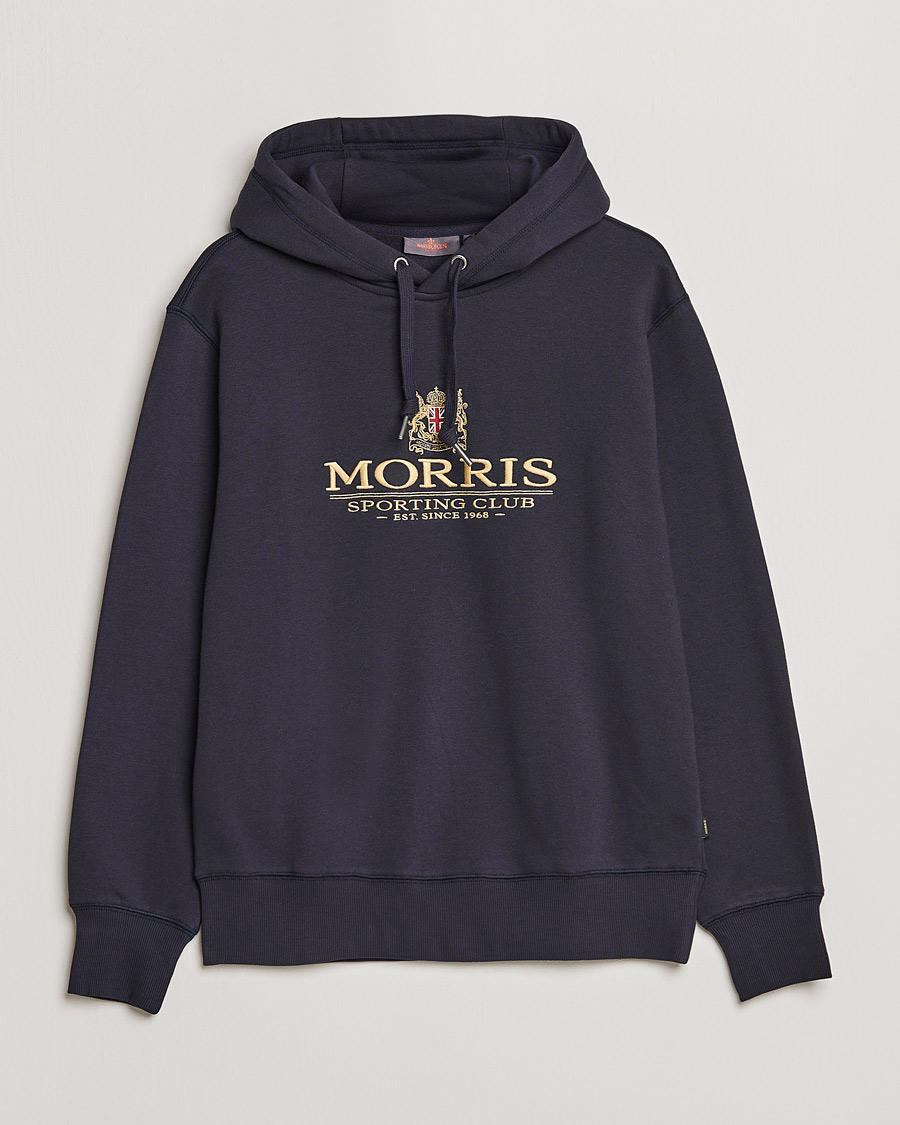 Homme | Pulls Et Tricots | Morris | Trevor Logo Hoodie Blue