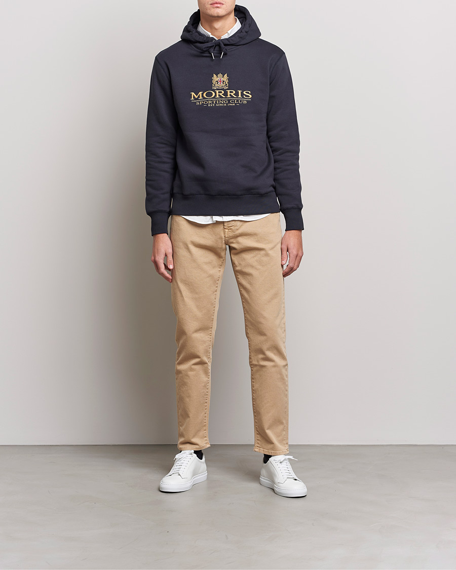 Homme | Pulls Et Tricots | Morris | Trevor Logo Hoodie Blue