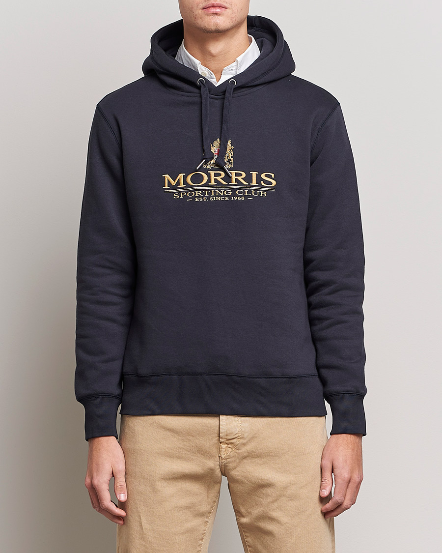 Homme | Pulls Et Tricots | Morris | Trevor Logo Hoodie Blue