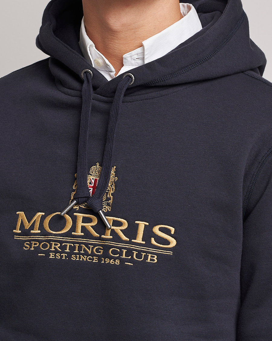 Homme | Pulls Et Tricots | Morris | Trevor Logo Hoodie Blue