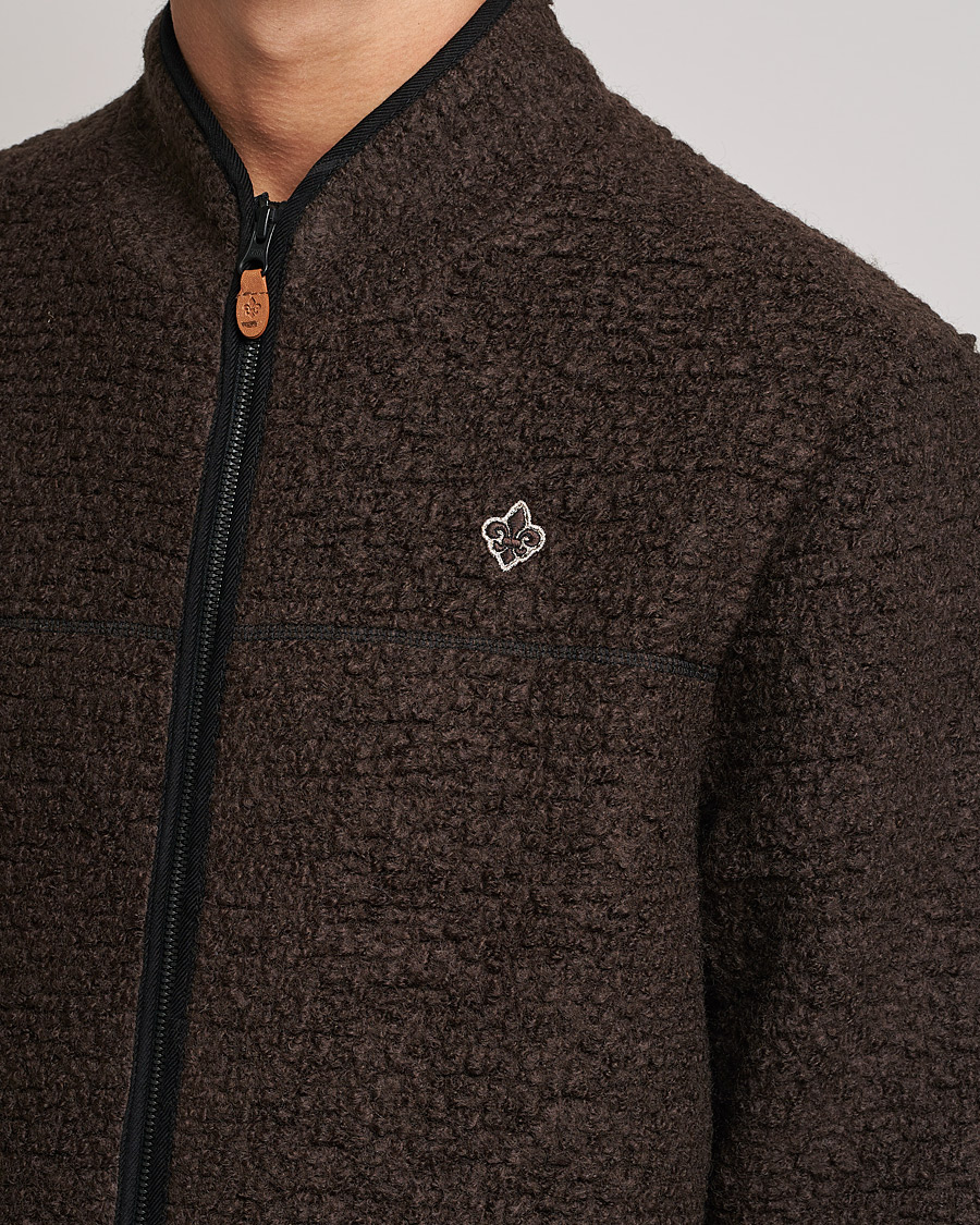 Homme | Pulls Et Tricots | Morris | Chadwick Pile Jacket Dark Brown
