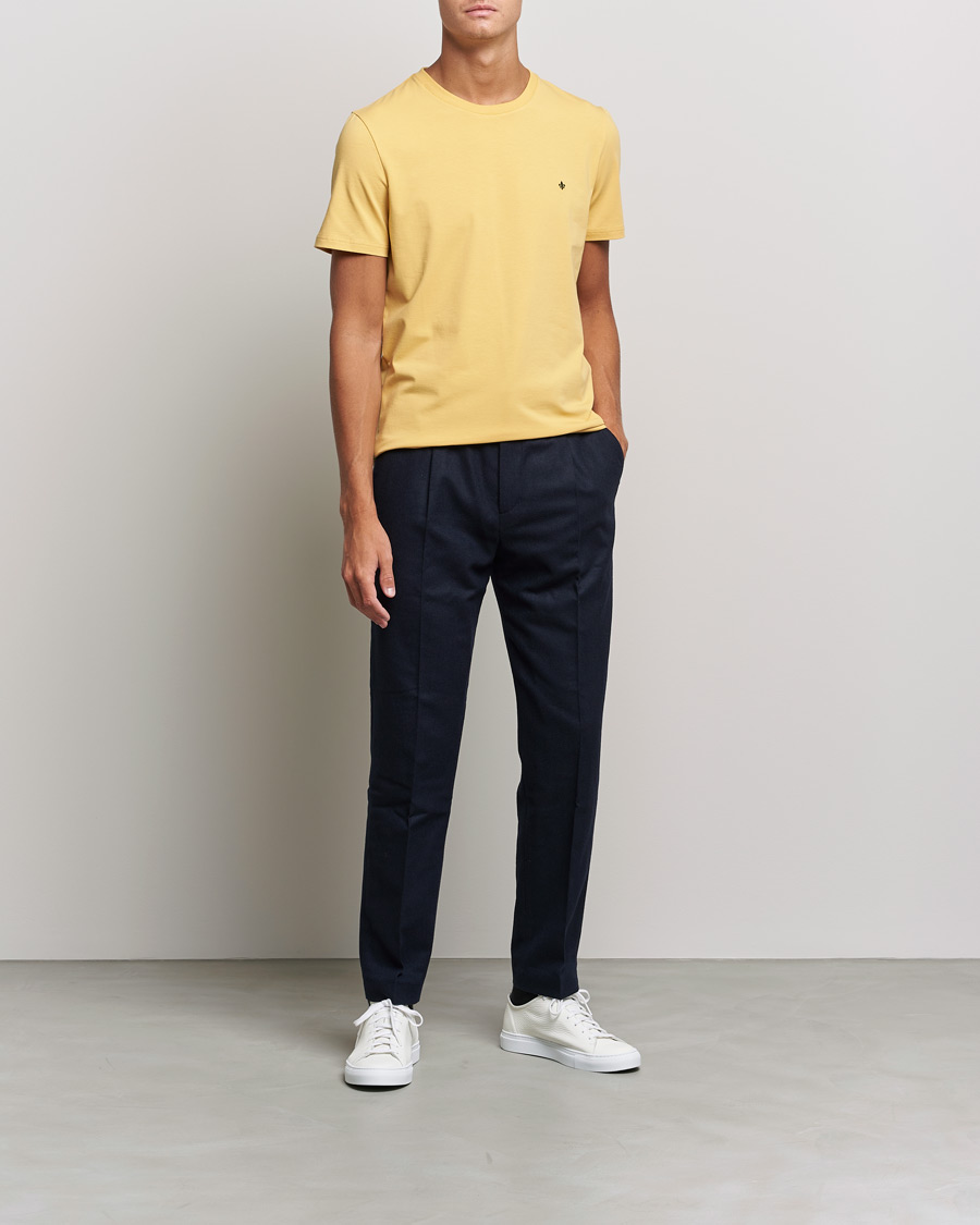 Heren | T-shirts | Morris | James Crew Neck T-shirt Yellow