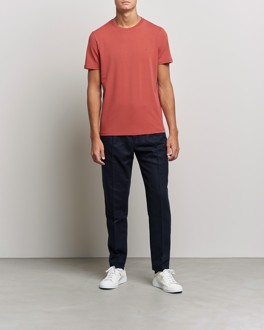 Heren | T-shirts | Morris | James Crew Neck T-shirt Red