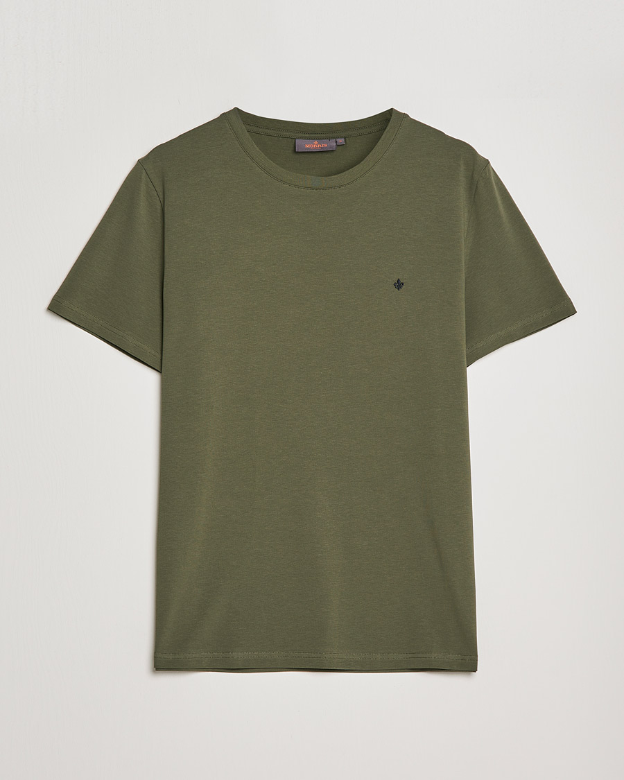 Heren | T-shirts | Morris | James Crew Neck T-shirt Olive