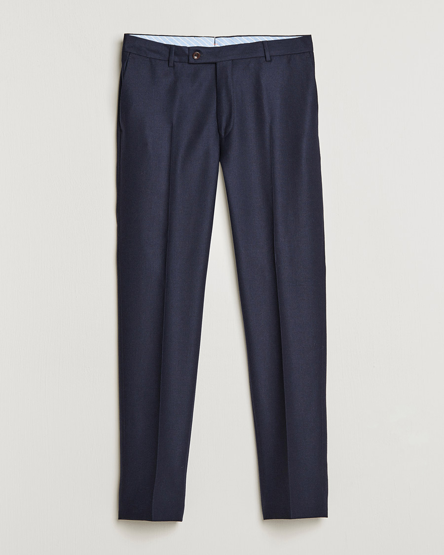 Homme | Pantalons | Morris | Bobby Flannel Trousers Navy