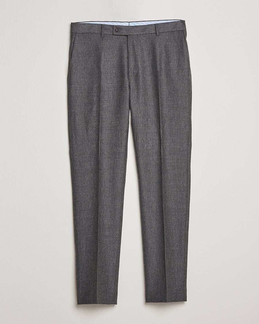 Homme | Pantalons | Morris | Bobby Flannel Trousers Grey
