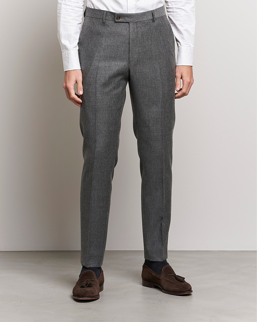 Homme | Pantalons | Morris | Bobby Flannel Trousers Grey