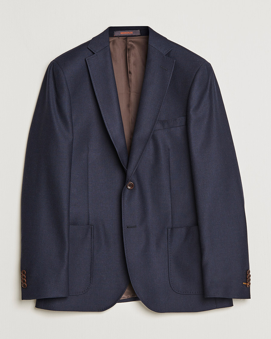 Homme | Blazers | Morris | Archie Flannel Blazer Navy